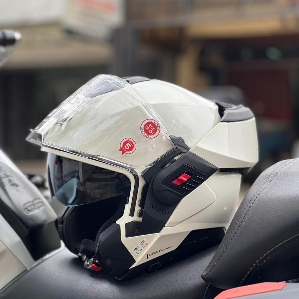 NOLAN HELM N1201 CLASSICO  NOBILE #320 | WHITE | N120-1 MODULAR FULL FACE
