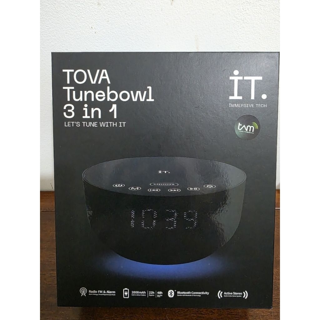Bluetooth Speaker IT Immersive Tech Tova Tunebowl 3 in 1