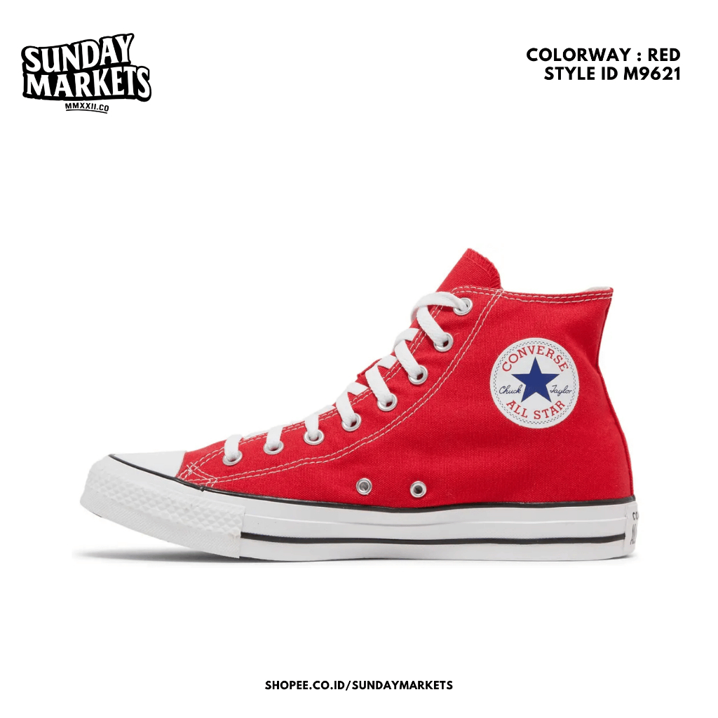 Converse All Star High Red White BNIB 100% Global