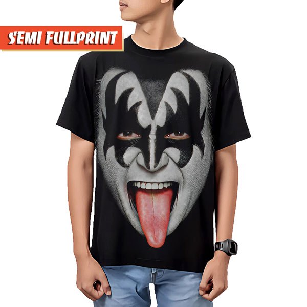 KAOS KISS | BAJU BAND BOOTLEG METAL ROCK N ROLL UNISEX T SHIRT | VINTAGE LEGEND MASK GENE SIMMONS