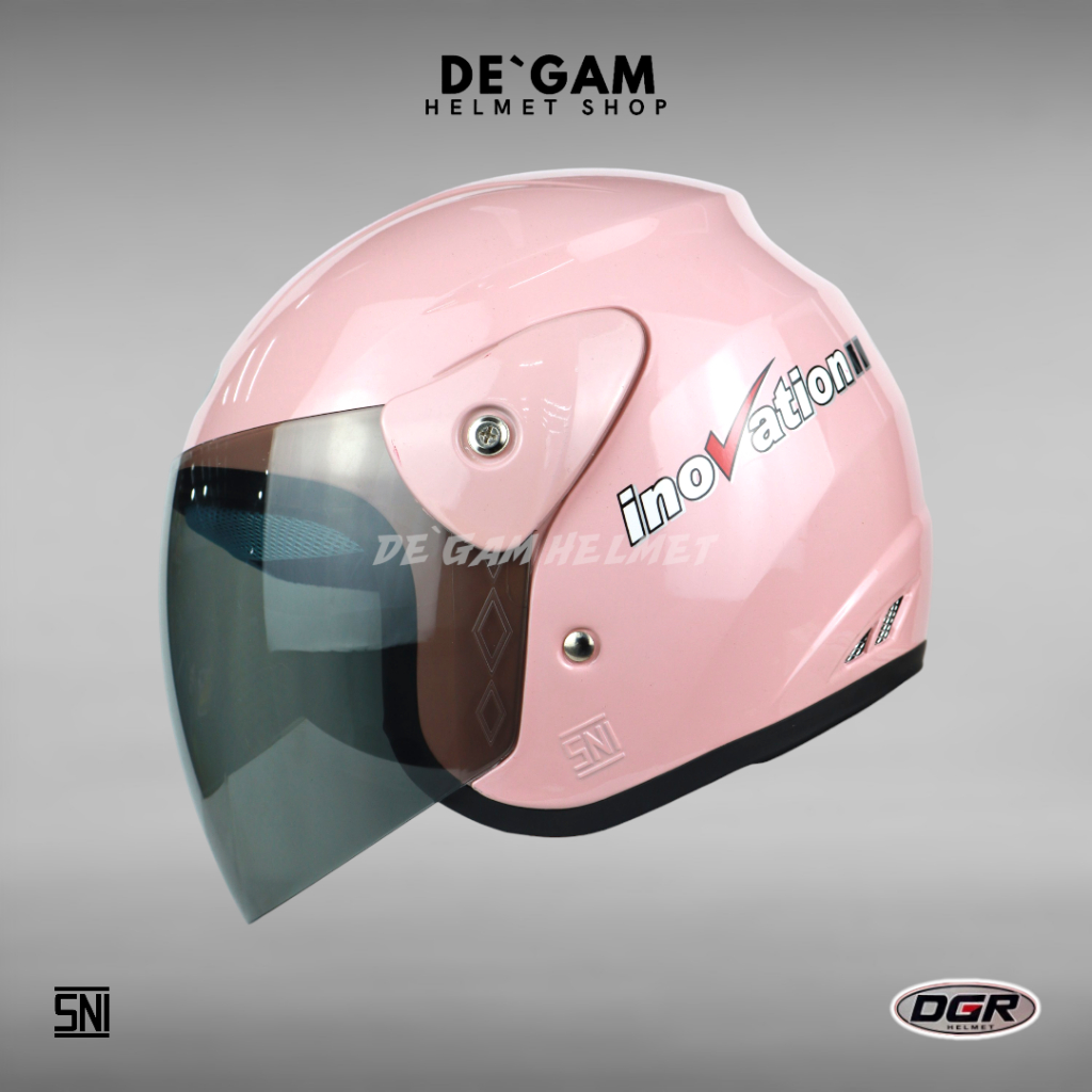 DGR Inovation Solid - Pink - Helm Half Face