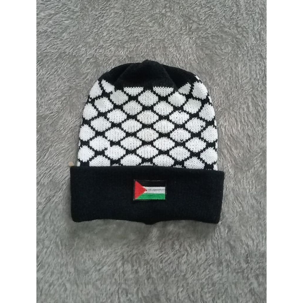 kupluk rajut palestina