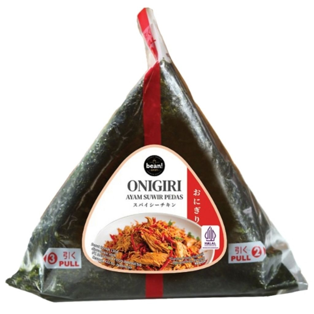 Bean Spot Onigiri / Ayam Suwir Pedas / Spicy Salmon Mayo / Rendang Cabe Ijo / Salmon Mayo / Tuna May