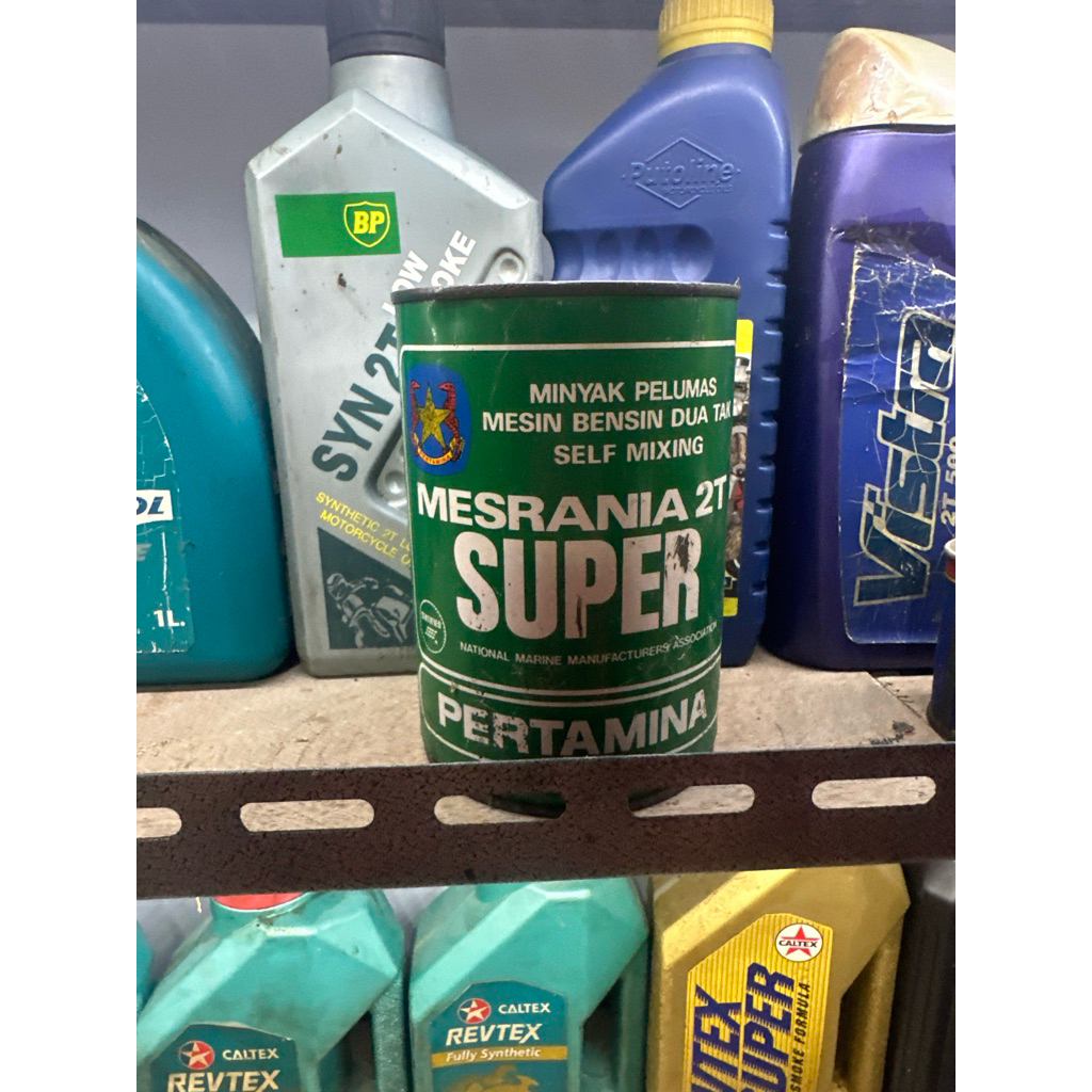 oli samping 2t Mesran super original stok lama
