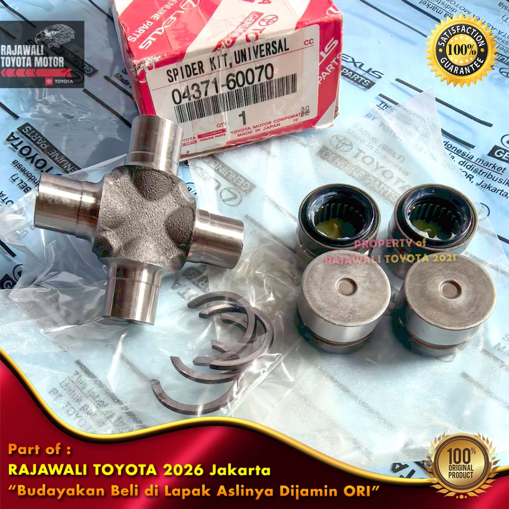 Cross Joint LC VX80, VX100, VX200 & Land Cruiser Prado Spider Kit Couple New Original Toyota 04371-6