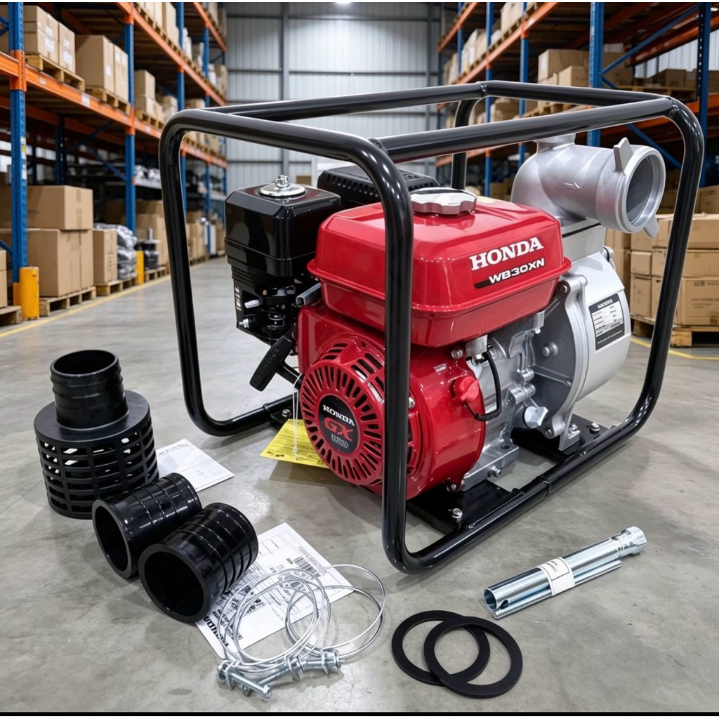 Water Pump 3" HONDA WB30XN GX160 / Mesin Waterpump Alkon 3 Inch - Pompa Air Irigrasi Sawah WB 30 XN 
