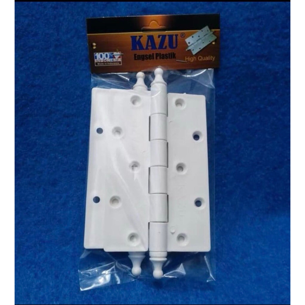 KAZU Engsel pintu pvc PUTIH 4” inci TEBAL BAGUS engsel plastik pintu toilet wc kamar mandi 4 inchi d