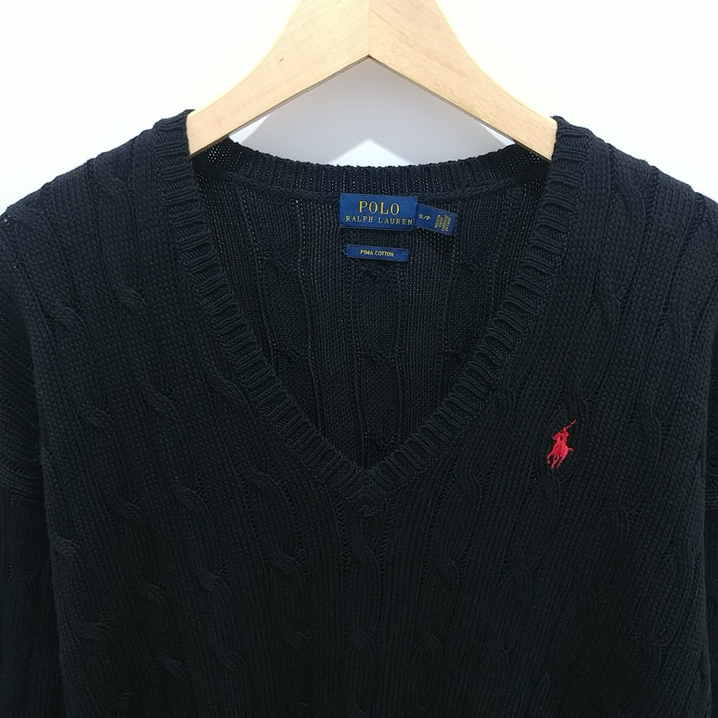 Polo Ralph Lauren Black Cable Sweater