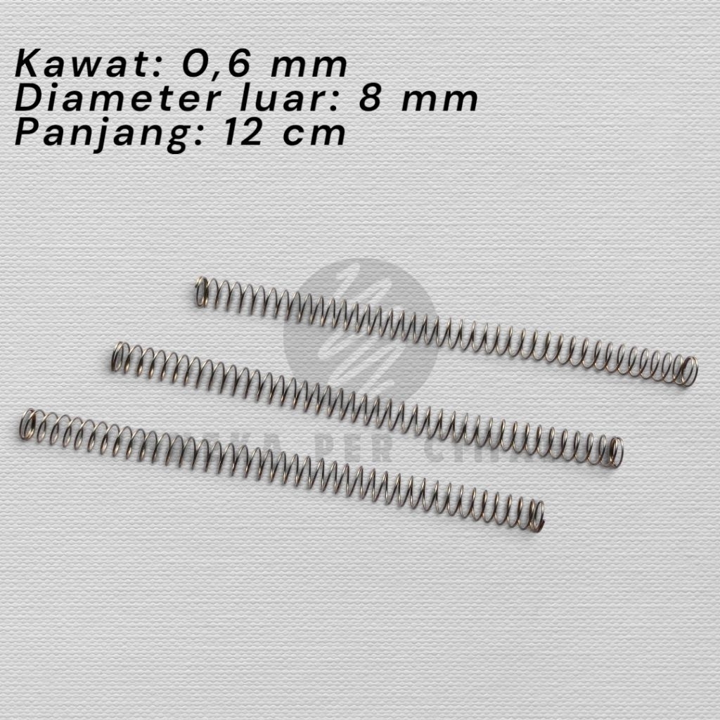Per Spring Tekan 0,6mm Stainless Panjang 120mm