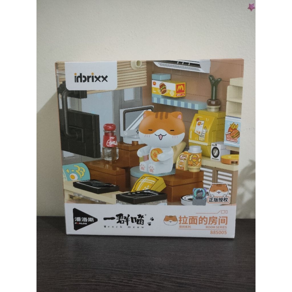 Inbrixx Brick Building Blocks Meow Room Series Mainan Balok Susun Karakter Kucing