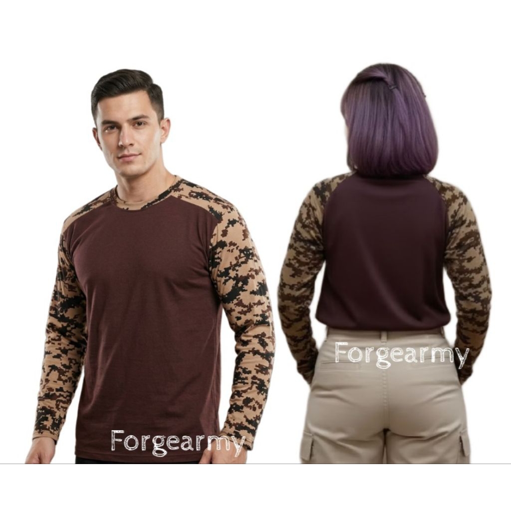 Kaos Loreng Pramuka Coklat Polos Kaos Scout Pramuka Polos Pria Wanita