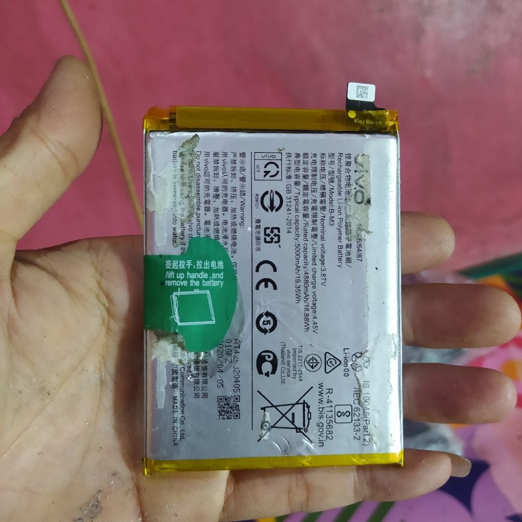 battery B-M3 vivo y30 y50 original copotan