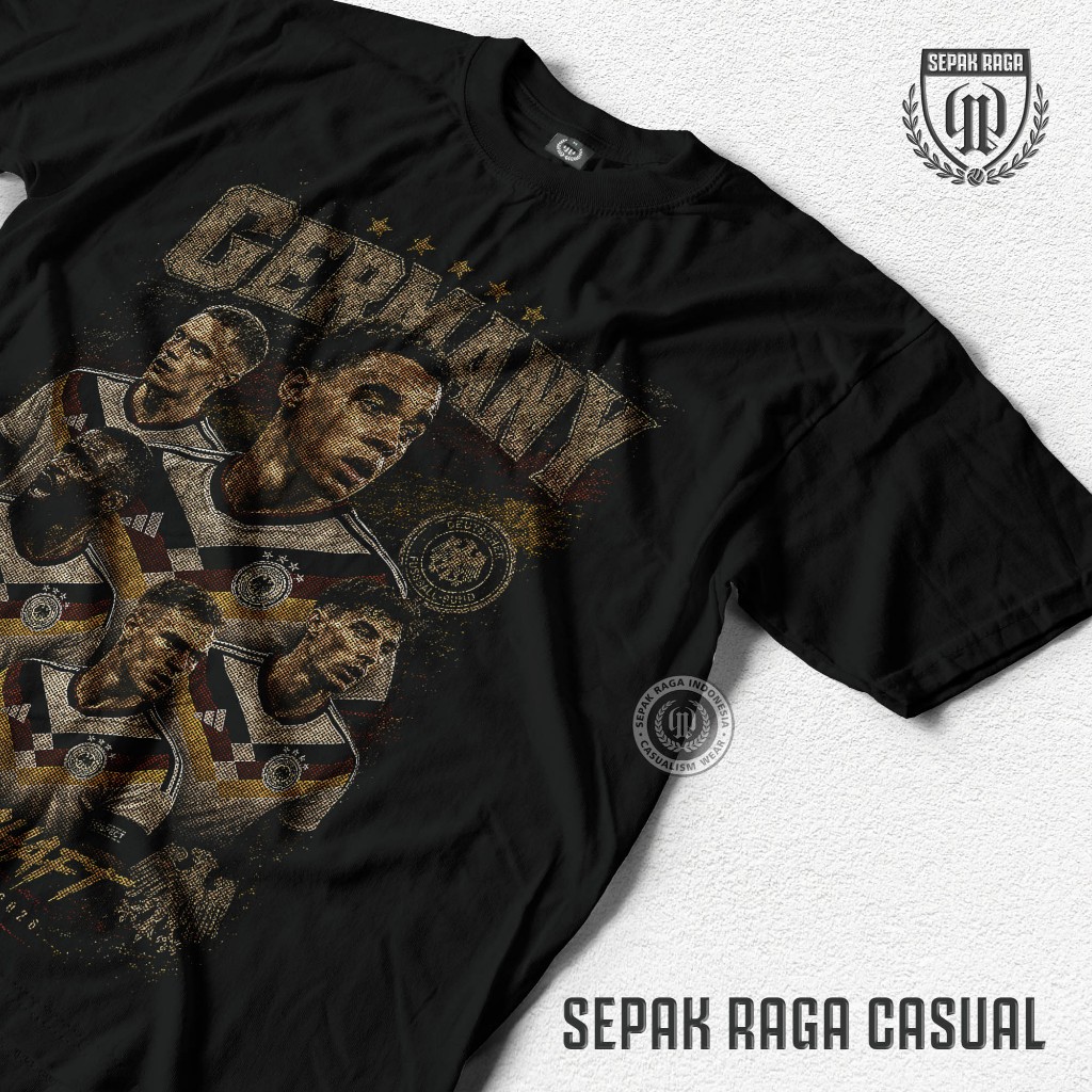 Kaos Vintage 90s Timnas Jerman - Kaos Sepakraga Casual - Germany Vintage T-shirt Retro