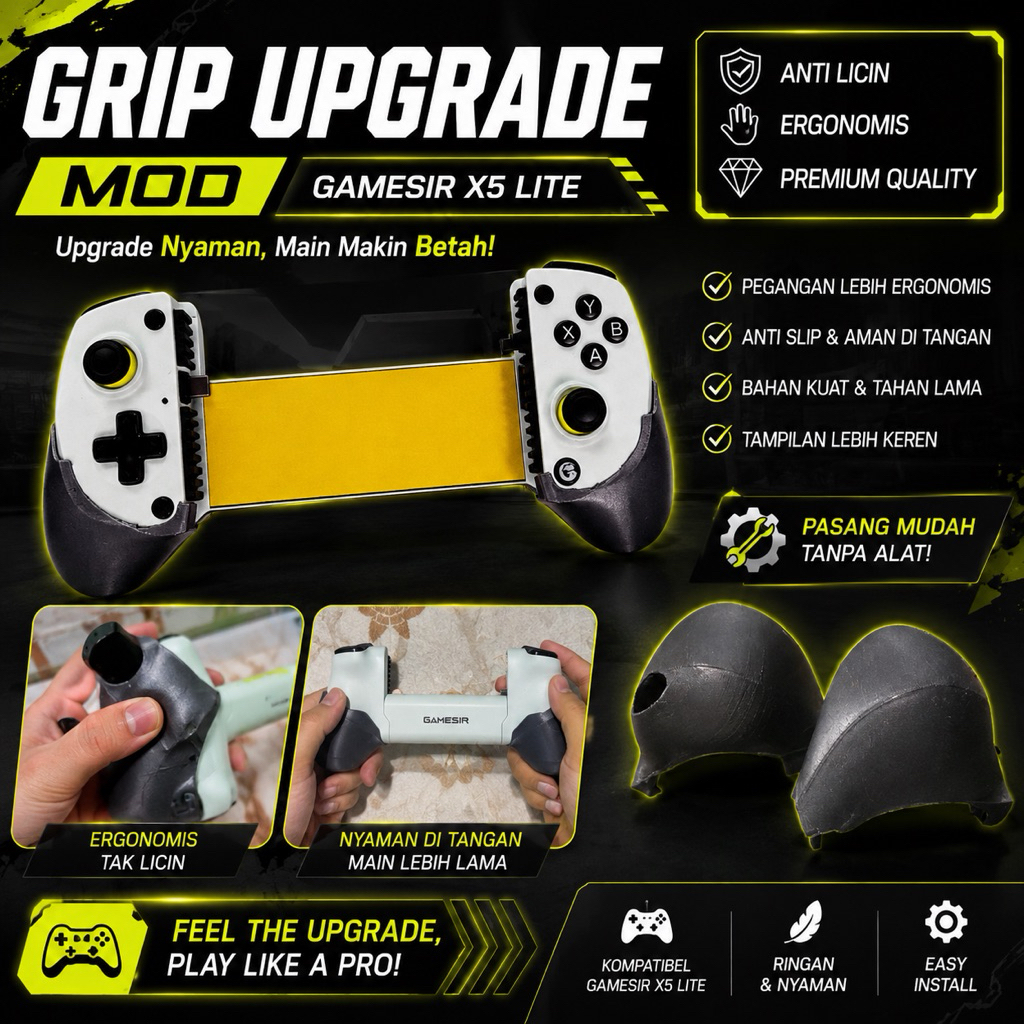 gamesir x5 lite grip upgrade