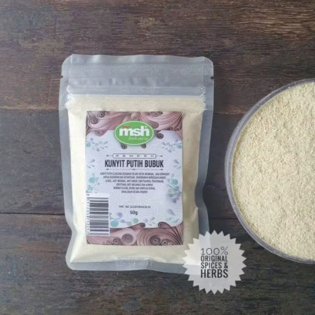 Kunyit putih bubuk original,kunyit putih bubuk premium dan murni