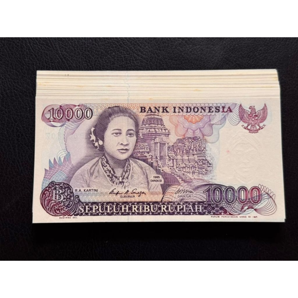 Uang Kuno 10000 Kartini 1985 Gress