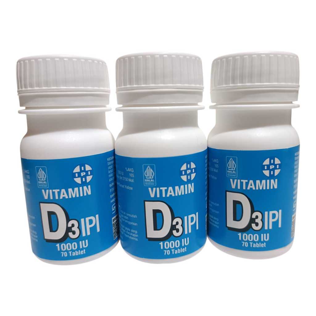 Vitamin D3 IPI 70 Tablet 1000 IU Untuk Ibu Hamil Dan menyusui [King]