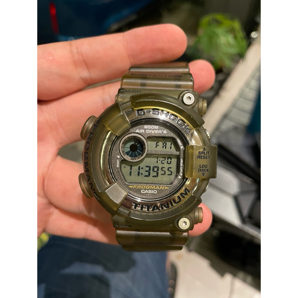 (ORIGINAL)Casio JAPAN GShock FROGMAN DW8200 jelly strap