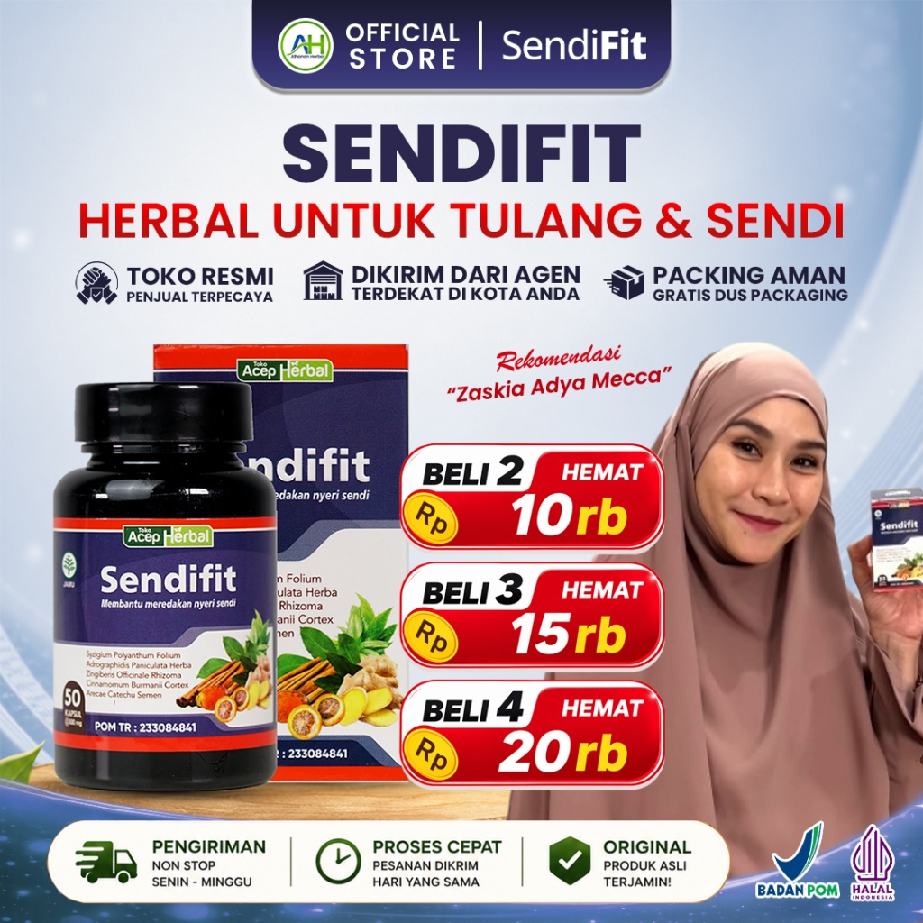 Sendifit Original Obat Sakit Lutut, Lutut Bengkak, Lutut Kaku, Lutut Sulit Ditekuk, Lutut Berbunyi