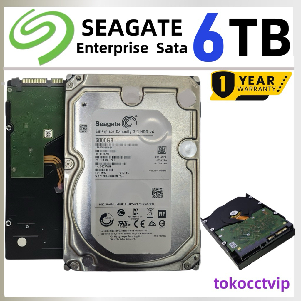 HARDISK  6TB  SEAGATE  ENTERPRISE CCTV