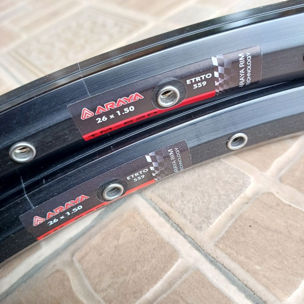 velg araya 26" Alloy ringan 36hole VP21 silver araya TM620hitam