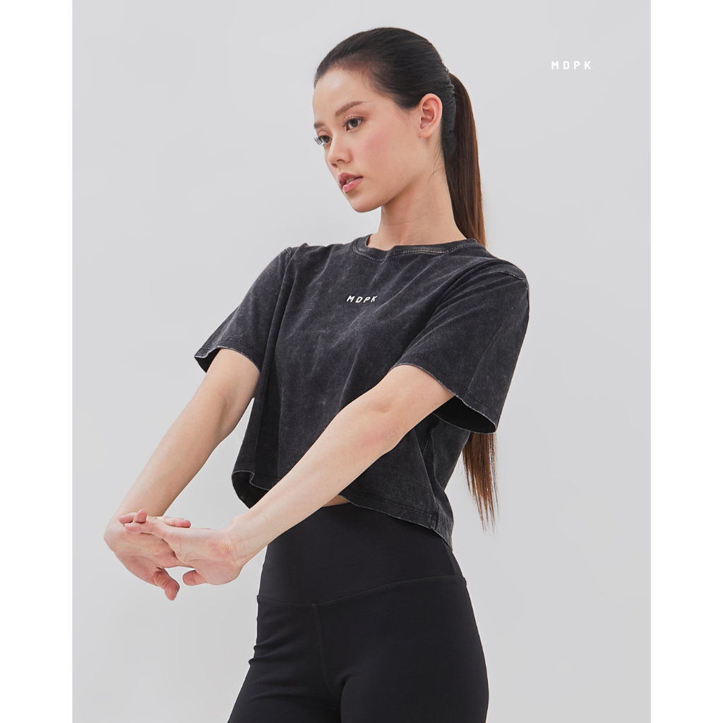 MDPK - Oversized Crop Top - Atasan Olahraga Wanita