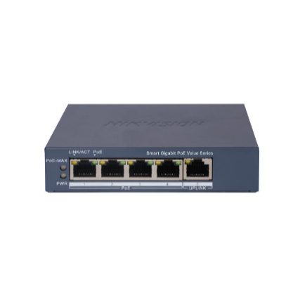 HIKVISION DS-3E1505P-EI/M 4 Port Gigabit Smart POE Switch