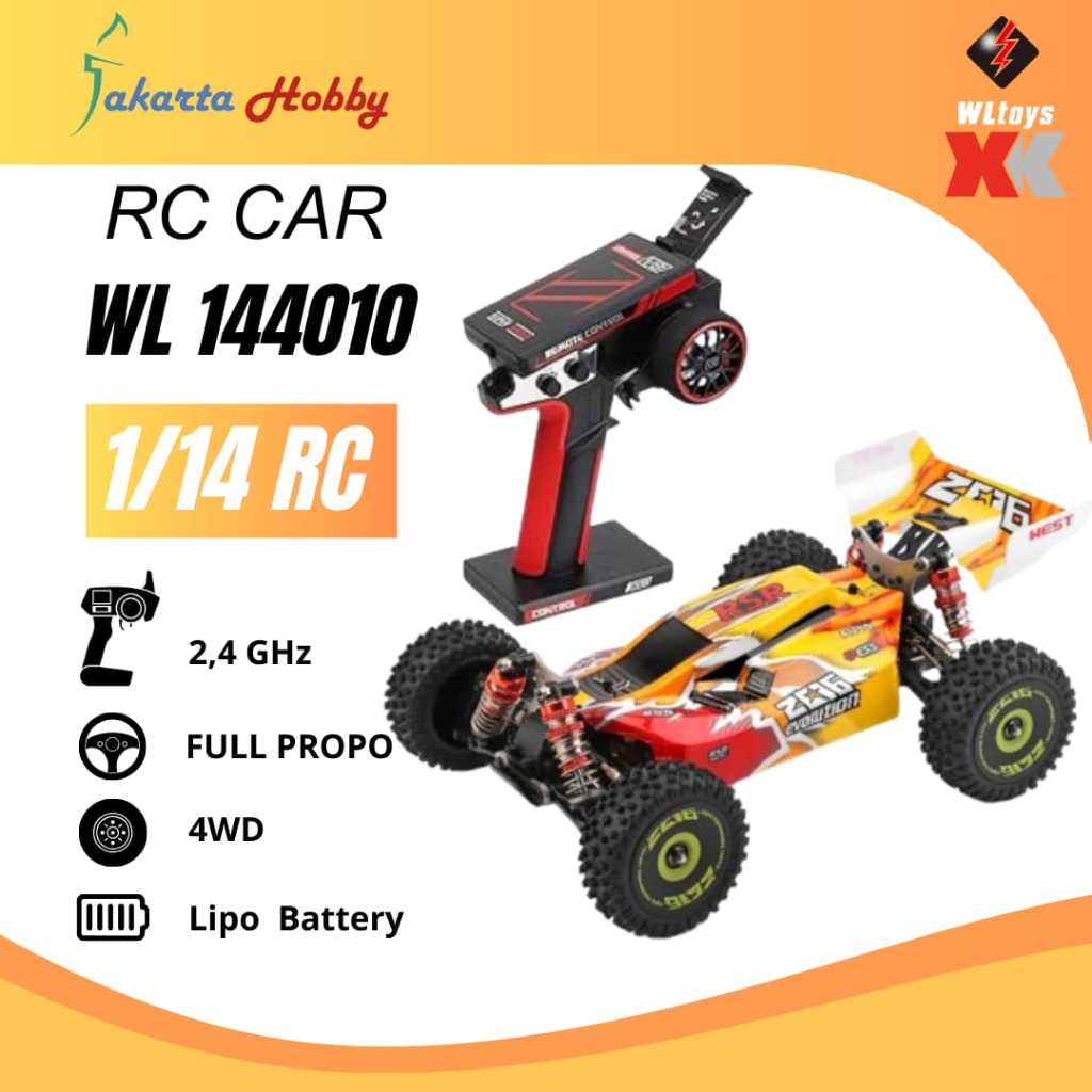 WL 144010 RC Car Buggy Brushless Metal Chassis RTR