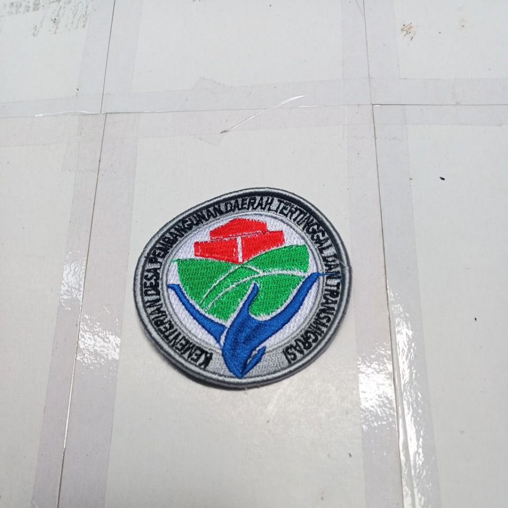 LOGO KEMENDES BORDIR TIMBUL 3D