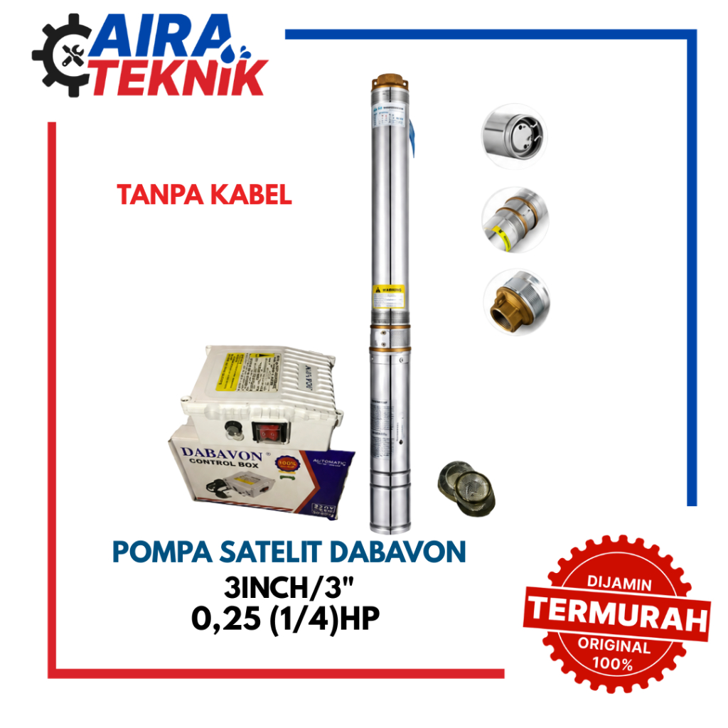 [POMPA SATELIT] DABAVON 3IN 0,25HP (TANPA KABEL)