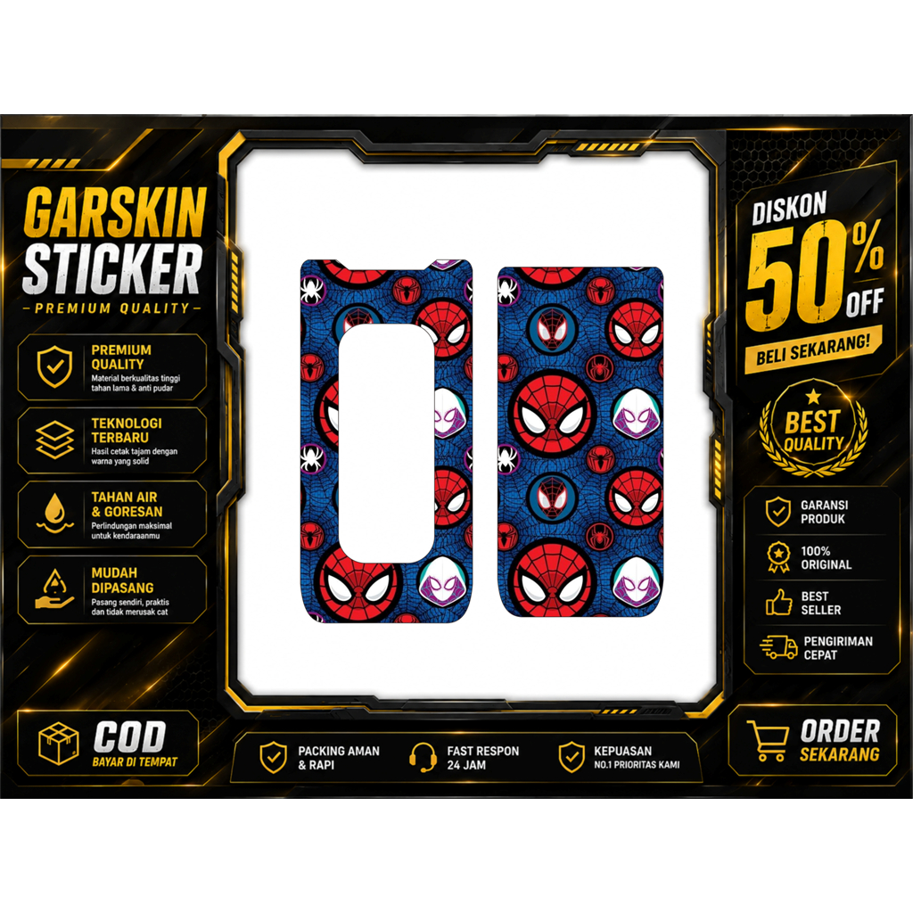 Garskin V Prime Depan Belakang Custom Desain | Skin Sticker VPrime Premium Anti Gores Waterproof