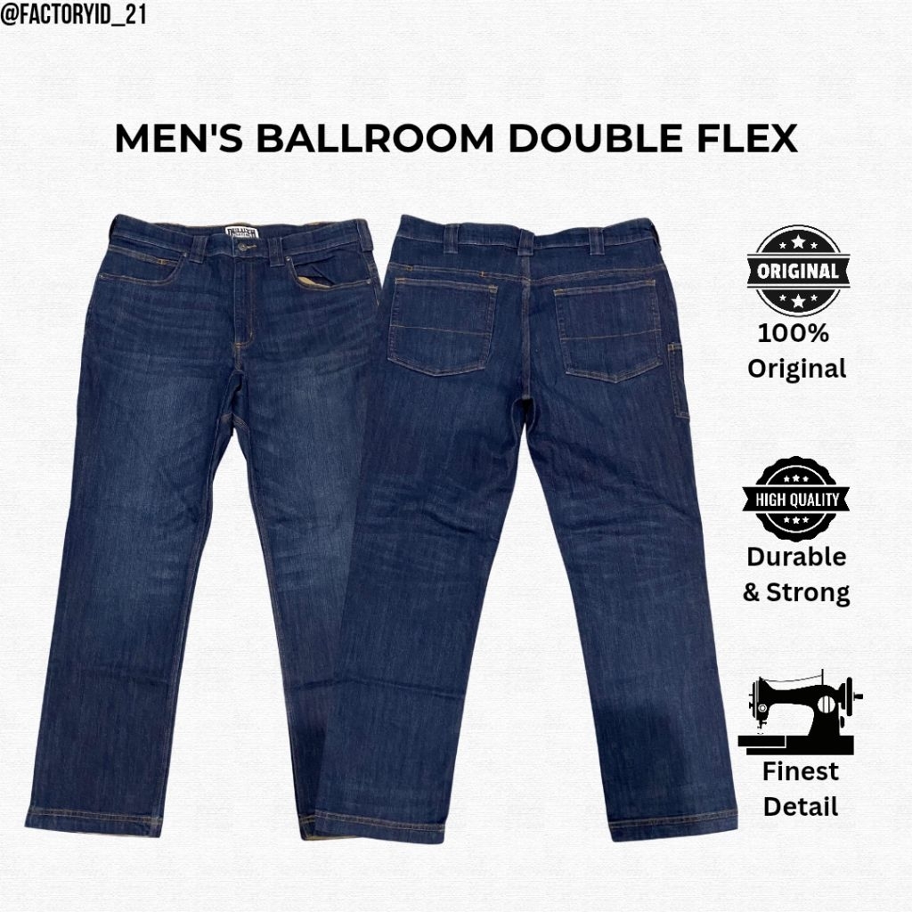Celana Jeans Pria Duluth Ballroom Double Flex Stretch