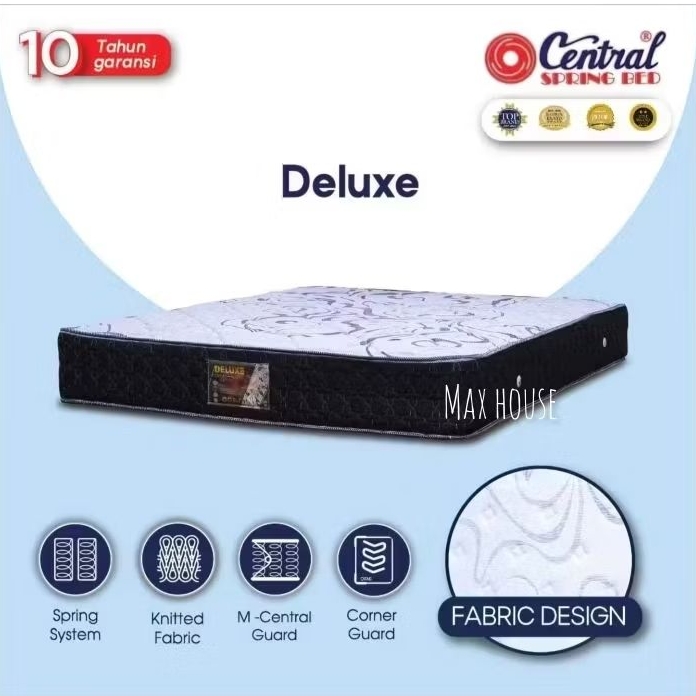 Central Springbed Deluxe 160x200 cm I Kasur Central Deluxe Bonnel Spring Bed Mattress I Kasur Centra