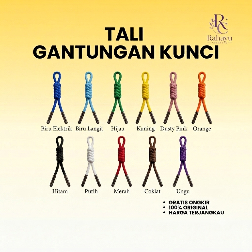 Tali Gantungan Kunci | Tali Ganci Bagcharm Akrilik | Tali Akesoris Gantungan Kunci Bagcharm