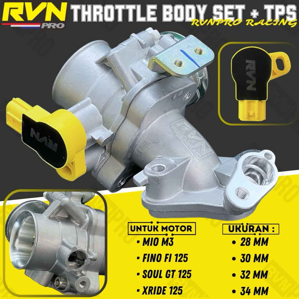 TB THROTTLE BODY SET TPS SENSOR TPS RVN RACING MIO M3 MIO 125 FINO 125i GT125 EGO LC FI XRIDE 125 NE