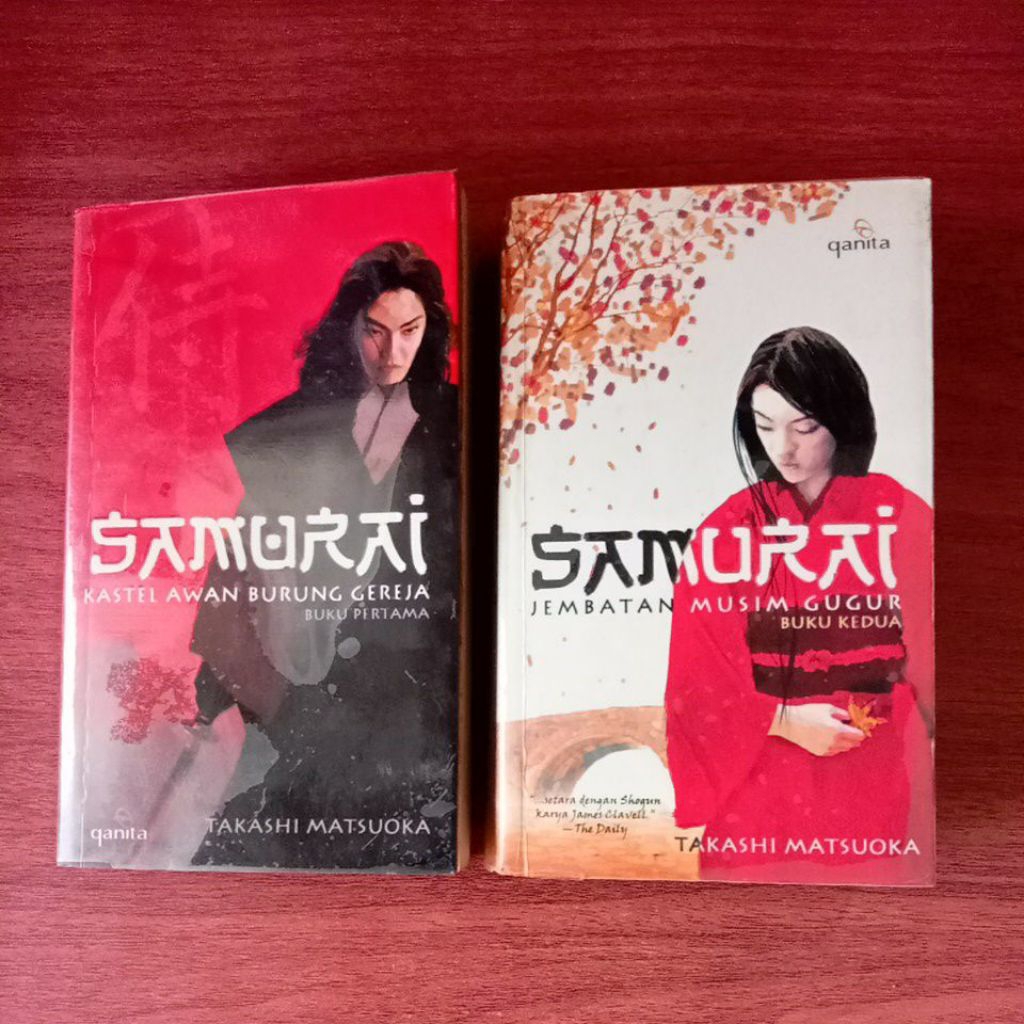 NOVEL SAMURAI KASTEL AWAN BURUNG GEREJA SAMURAI JEMBATAN MUSIM GUGUR oleh TAKASHI MATSUOKA