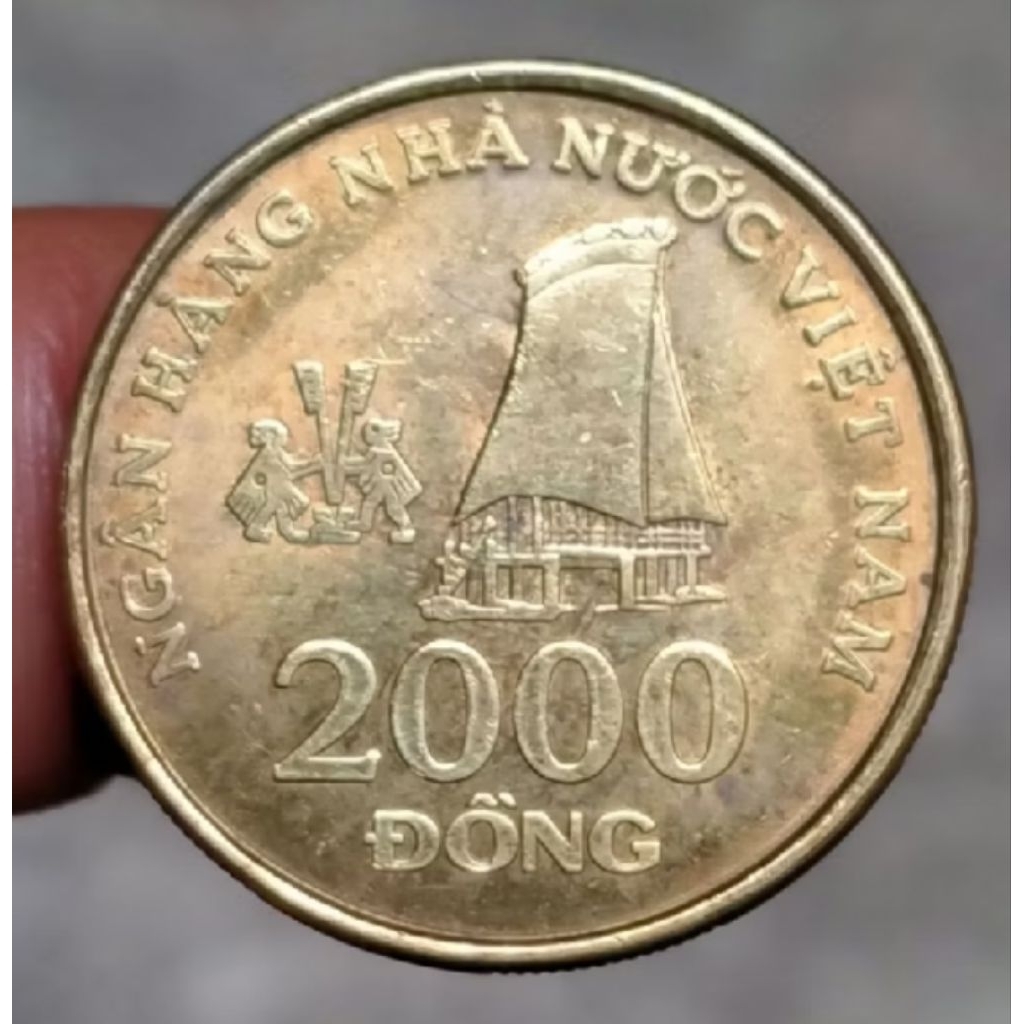 Uang Koin Kuno Vietnam 2000 Dong 2003