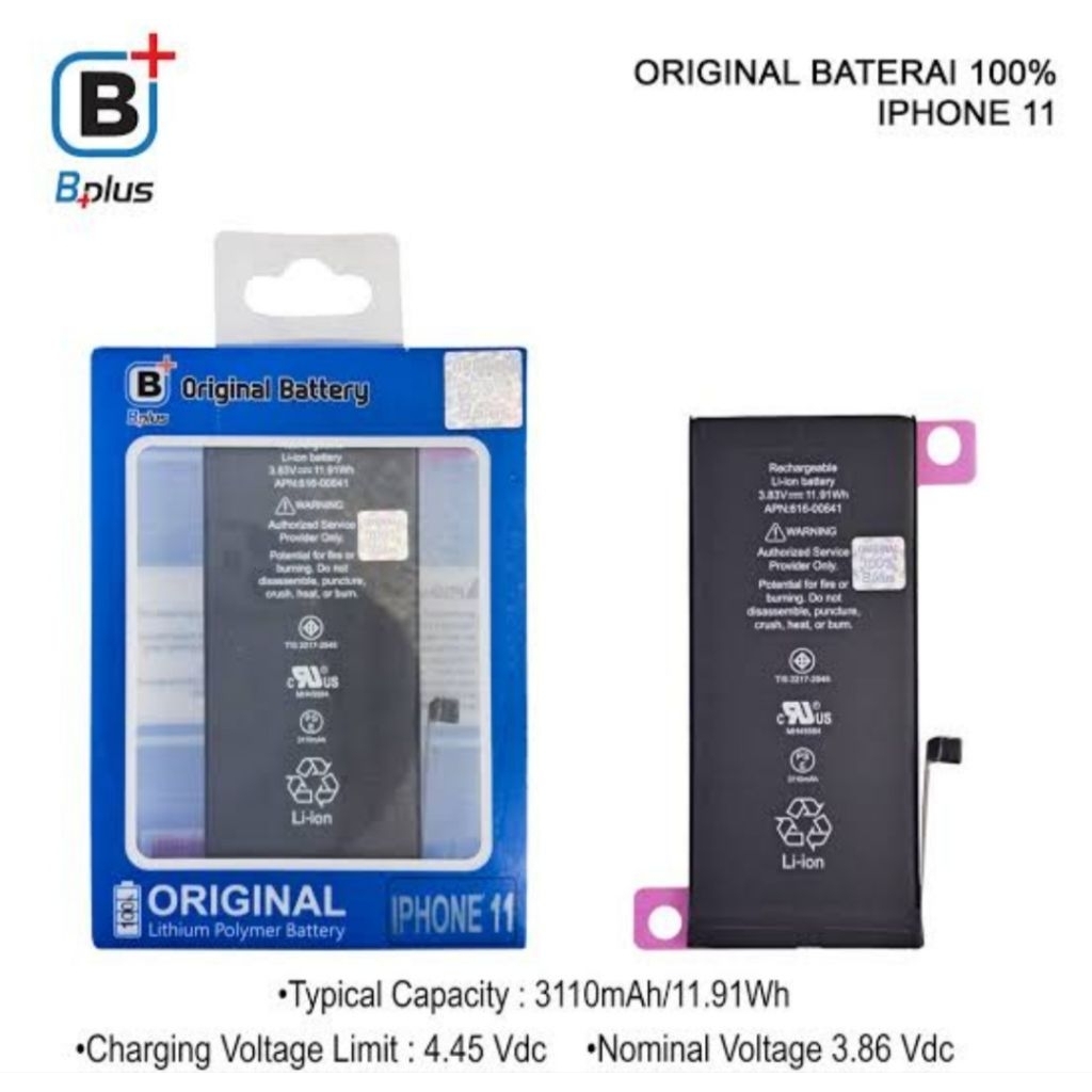 BATERAI BPLUS APPLE IPHONE 11.