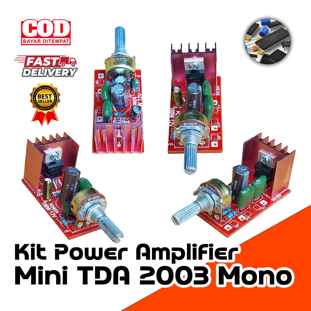 Kit Power Mini Amplifier DC 12 Volt DA.024