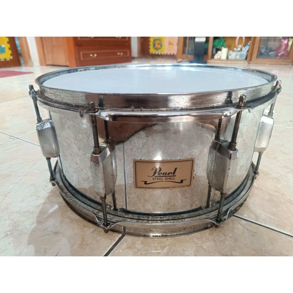 SNARE DRUM PEARL STEEL SHELL