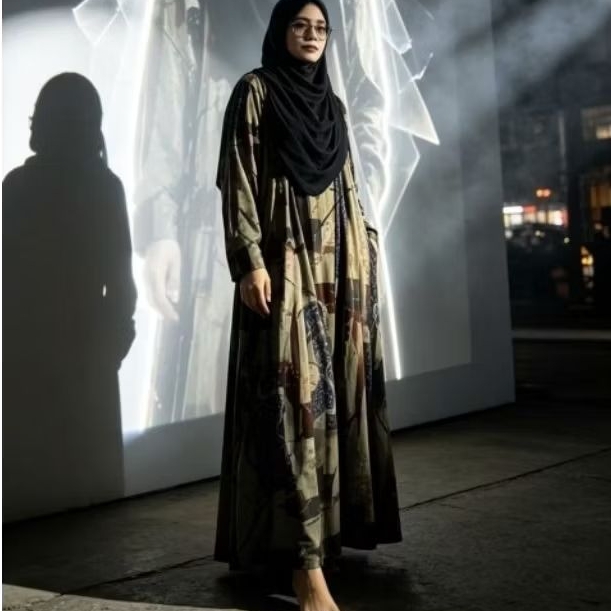 HAWA DRESS MAXY GAMIS CALVIN JEANS KAIN BERSERAT MELAR NYAMAN DIPAKAI SEHARI-HARI GAMIS HARIAN IBU-I