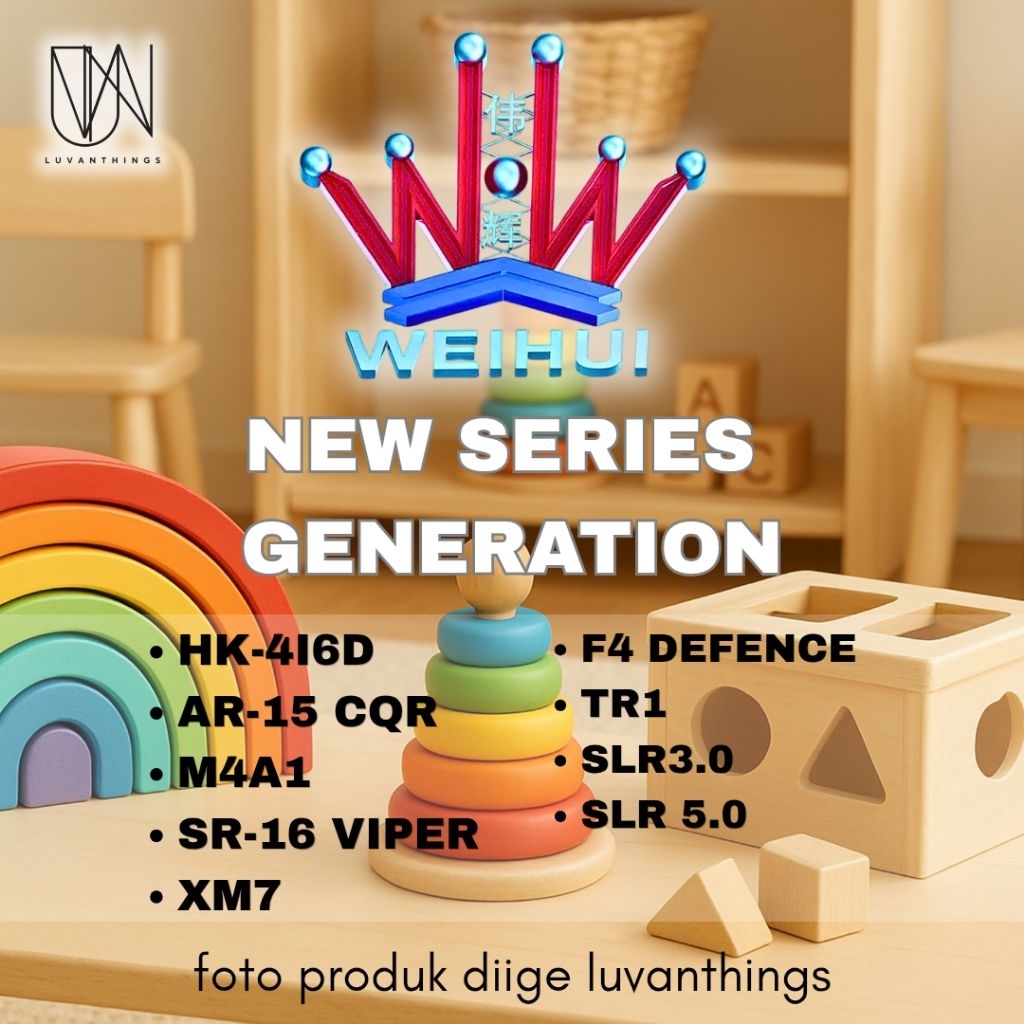 Luvanthings Mainan Anak Pajangan Rumah dan Latihan Motorik Anak New Series WEIHUI