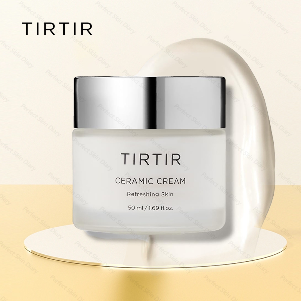 TIRTIR Ceramic Cream 50ml Original Pelembap Wajah Korea Moisturizer Glass Skin Skin Barrier Kulit Ke