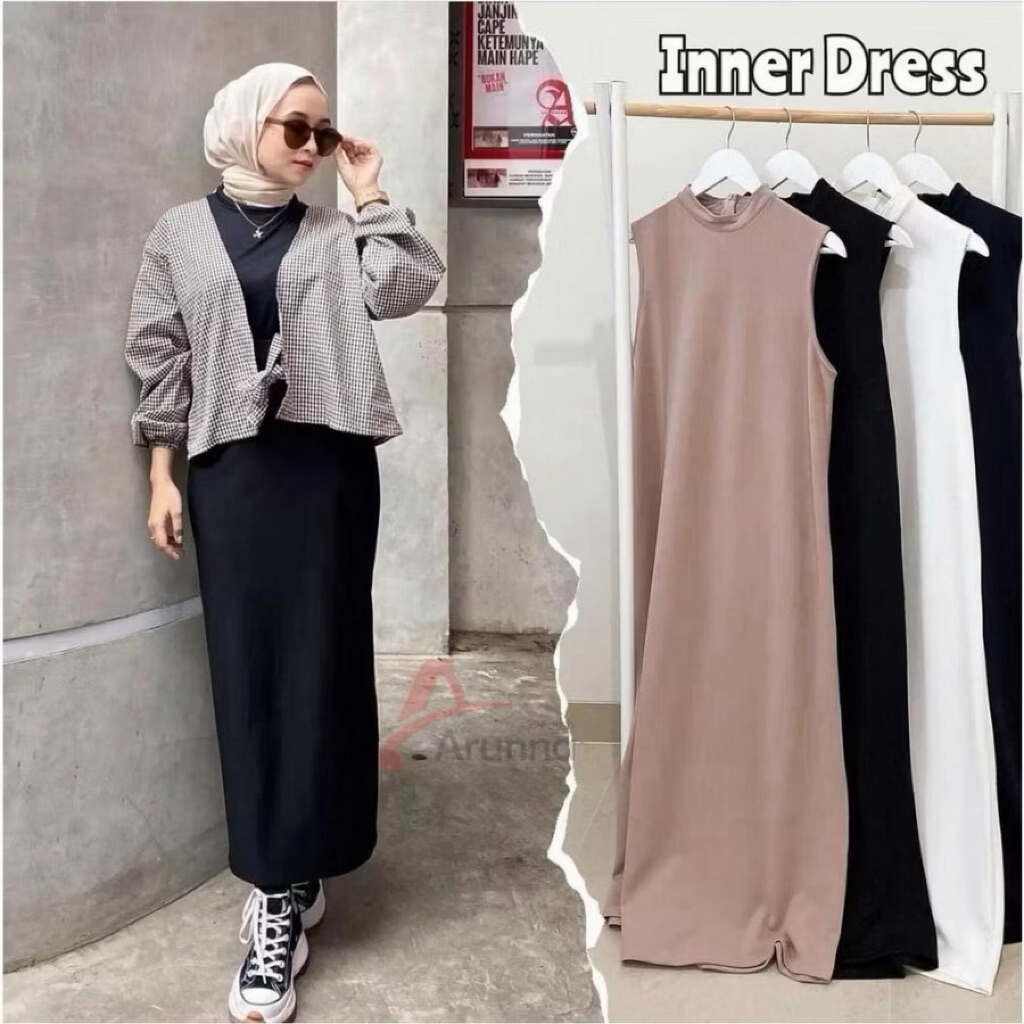Syankara Inner Baju Gamis Buntung/Gamis Baju Tampa Lengan