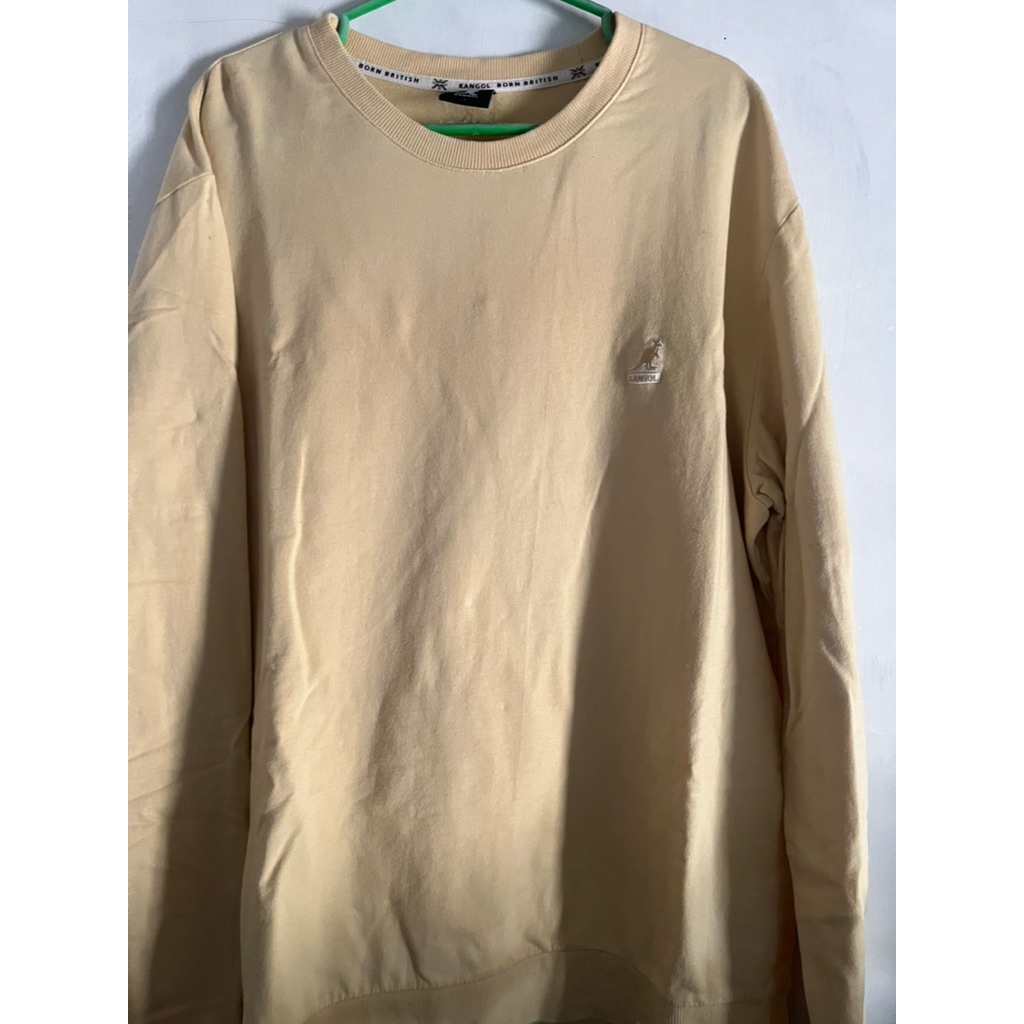 Crewneck Kangol Sweater Kangol Original CN kuning bordir