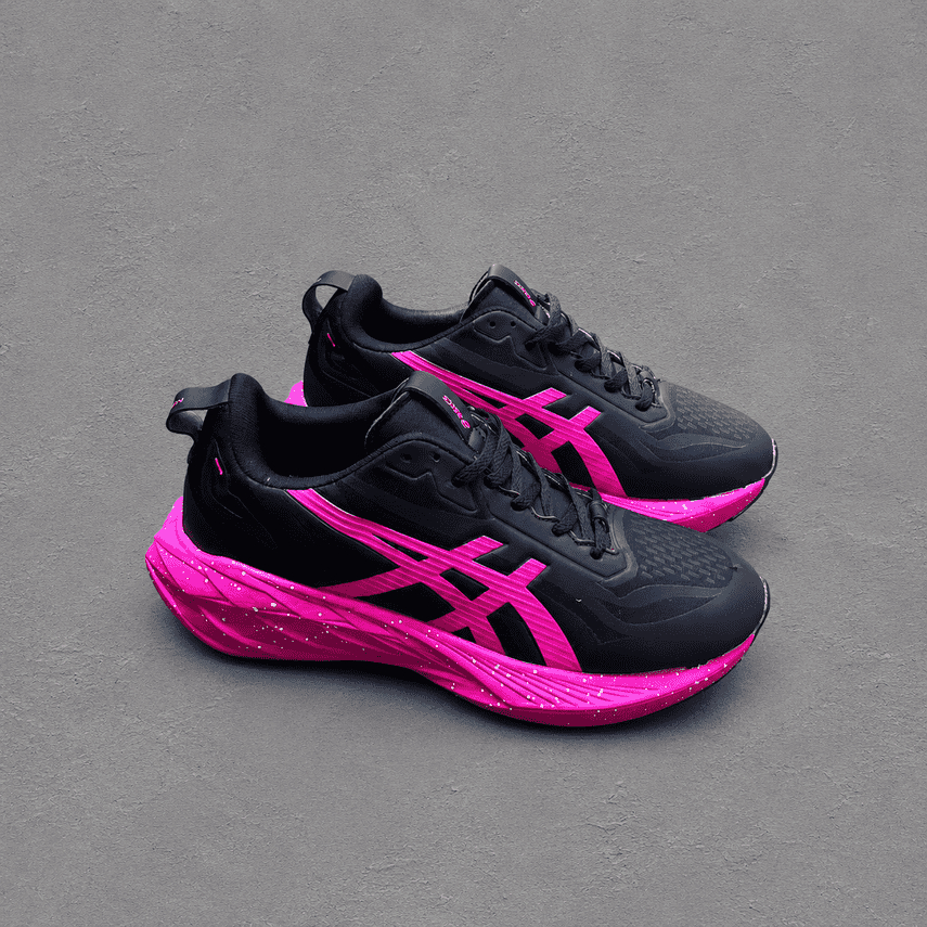 SEPATU WANITA RUNNING ASICS BLACK PINK