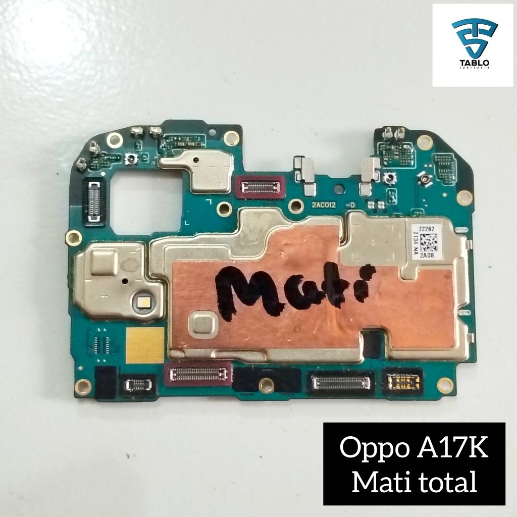 mesin Oppo a17k mati total