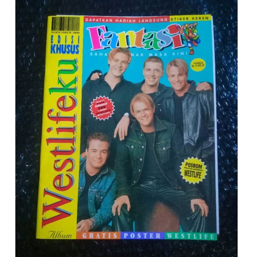 Majalah Fantasi Edisi Khusus Westlife Th.2000 (Masih Ada Bonus Poster)