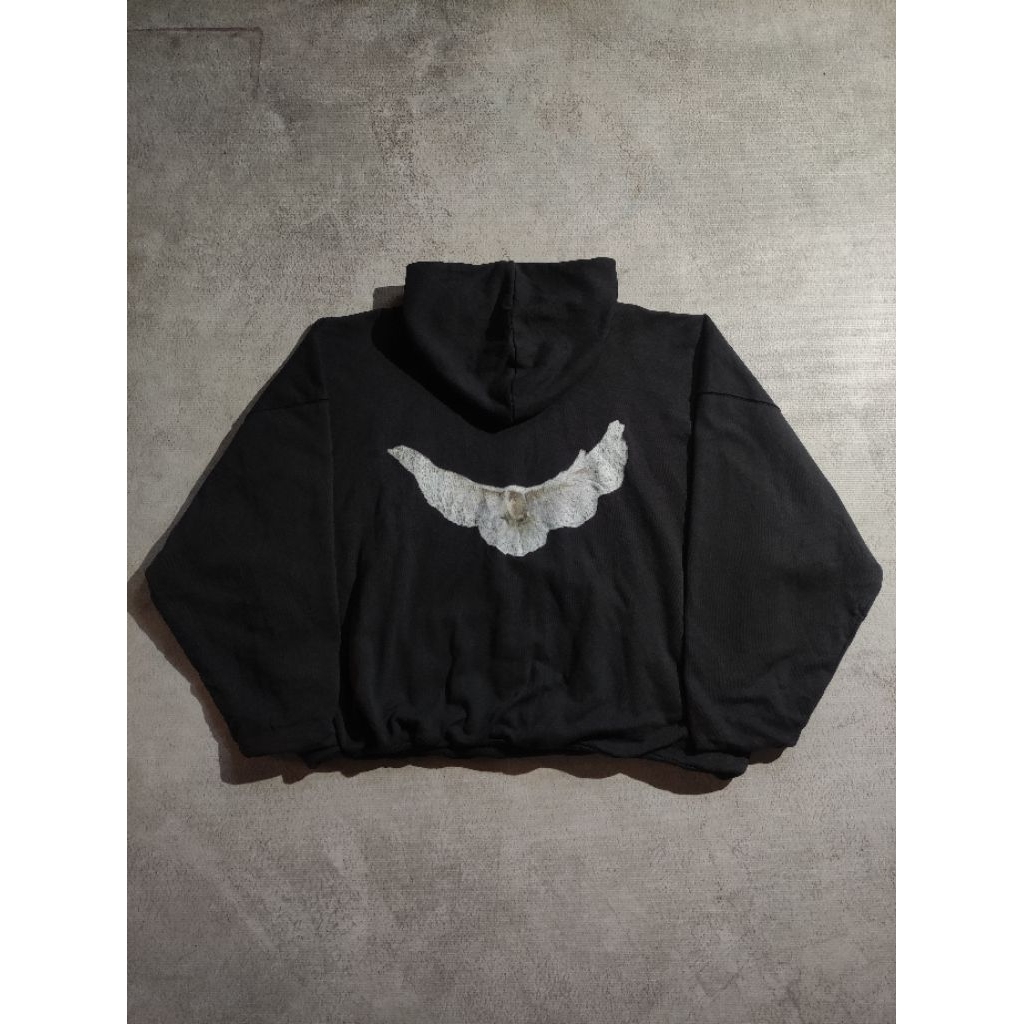 yeezy gap dove hoodie black washed second
