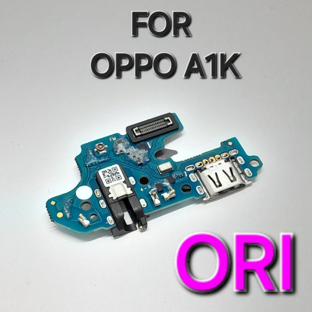 FLEXIBLE / KONEKTOR CHARGER + HF HANDSFREE OPPO A1K ORIGINAL